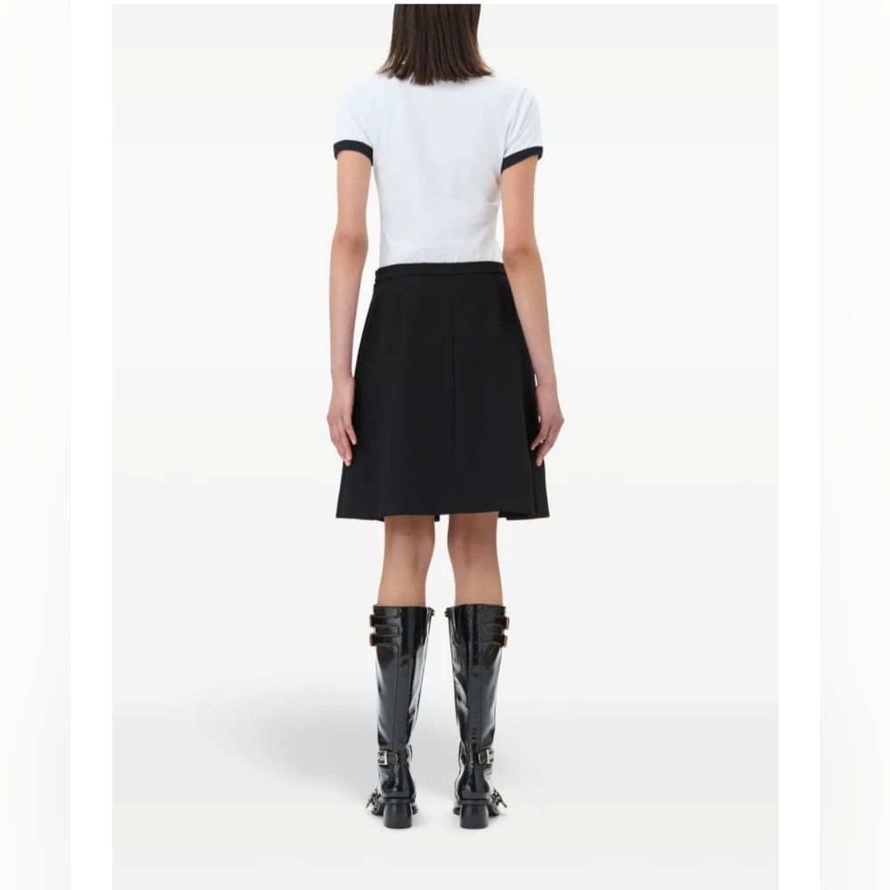 Ganni Tailored Twill Midi Skirt - Picture 5 of 7
